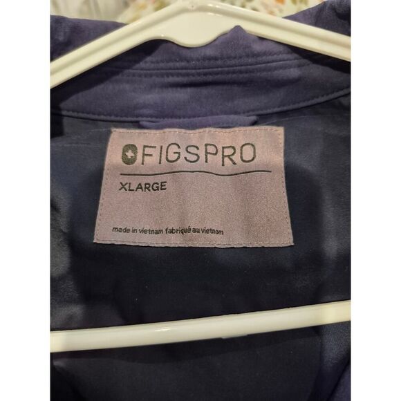 Figs Women's Full Zip Scrub Utility Jacket‎ Workwear Pockets Size XL Dark Blue - Picture 4 of 9